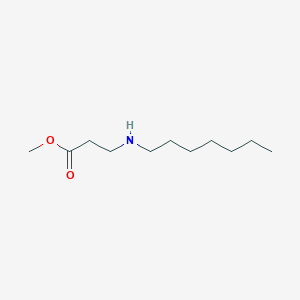 molecular formula C11H23NO2 B3136028 Methyl 3-(heptylamino)propanoate CAS No. 40870-94-8