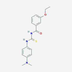 molecular formula C18H21N3O2S B313607 N-[4-(dimethylamino)phenyl]-N'-(3-ethoxybenzoyl)thiourea 