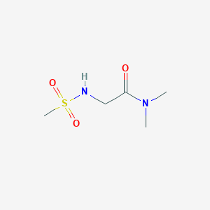 molecular formula C5H12N2O3S B3136127 2-methanesulfonamido-N,N-dimethylacetamide CAS No. 410544-86-4