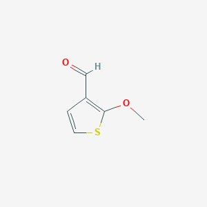 molecular formula C6H6O2S B3136135 3-噻吩甲醛，2-甲氧基- CAS No. 41057-07-2