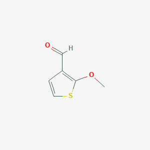 molecular formula C6H6O2S B3136135 2-Methoxythiophene-3-carbaldehyde CAS No. 41057-07-2