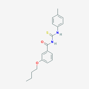 molecular formula C19H22N2O2S B313614 3-butoxy-N-[(4-methylphenyl)carbamothioyl]benzamide 