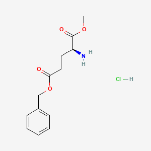 molecular formula C13H18ClNO4 B3136161 (S)-5-Benzyl 1-methyl 2-aminopentanedioate hydrochloride CAS No. 41089-47-8
