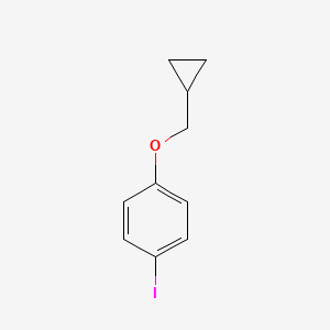 molecular formula C10H11IO B3136169 1-(Cyclopropylmethoxy)-4-iodobenzene CAS No. 411229-57-7