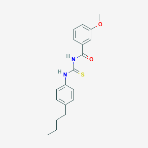 molecular formula C19H22N2O2S B313617 N-[(4-butylphenyl)carbamothioyl]-3-methoxybenzamide 