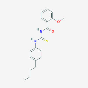 molecular formula C19H22N2O2S B313618 N-[(4-butylphenyl)carbamothioyl]-2-methoxybenzamide 