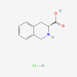 molecular formula C10H12ClNO2 B3136189 (3R)-1,2,3,4-四氢异喹啉-3-羧酸盐酸盐 CAS No. 41220-48-8