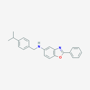 molecular formula C23H22N2O B313619 N-(4-isopropylbenzyl)-N-(2-phenyl-1,3-benzoxazol-5-yl)amine 