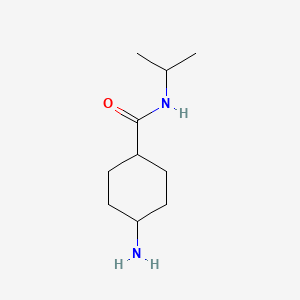 molecular formula C10H20N2O B3136198 4-氨基-N-(1-甲基乙基)环己烷甲酰胺，反式- CAS No. 412290-85-8
