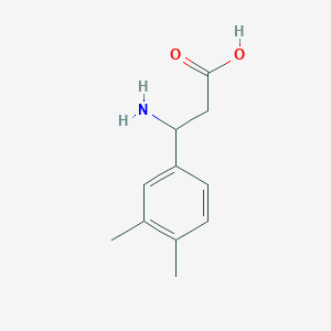molecular formula C11H15NO2 B3136236 3-Amino-3-(3,4-dimethylphenyl)propanoic acid CAS No. 412925-16-7