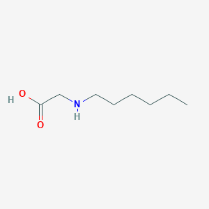 molecular formula C8H17NO2 B3136259 2-(Hexylamino)acetic acid CAS No. 41331-10-6