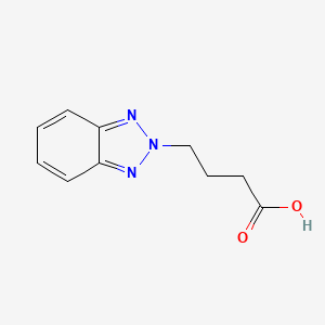molecular formula C10H11N3O2 B3136282 4-(2H-benzo[d][1,2,3]triazol-2-yl)butanoic acid CAS No. 4144-70-1