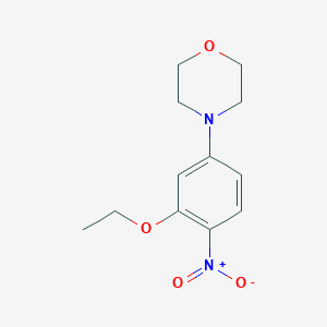 molecular formula C12H16N2O4 B3136328 4-(3-Ethoxy-4-nitrophenyl)morpholine CAS No. 415686-74-7