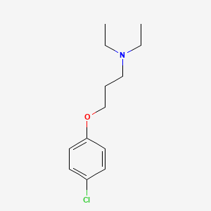 molecular formula C13H20ClNO B3136341 3-(4-chlorophenoxy)-N,N-diethylpropan-1-amine CAS No. 415722-40-6