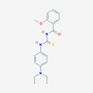 molecular formula C19H23N3O2S B313636 N-[4-(diethylamino)phenyl]-N'-(2-methoxybenzoyl)thiourea 