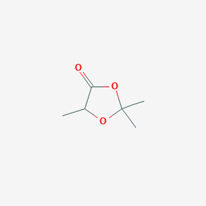 molecular formula C6H10O3 B3136373 2,2,5-Trimethyl-1,3-dioxolan-4-one CAS No. 4158-85-4