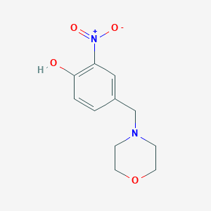 molecular formula C11H14N2O4 B3136384 4-(Morpholin-4-ylmethyl)-2-nitrophenol CAS No. 415949-56-3