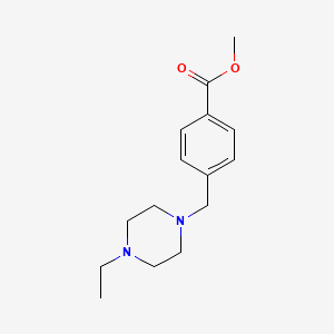 molecular formula C15H22N2O2 B3136390 4-((4-乙基哌嗪-1-基)甲基)苯甲酸甲酯 CAS No. 415951-48-3