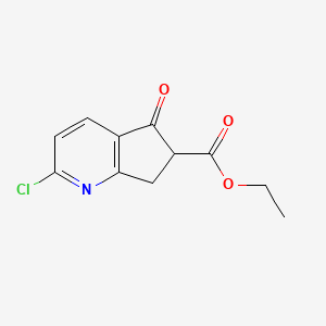 Ethyl 2-chloro-5-oxo-6,7-dihydro-5H-cyclopenta[b]pyridine-6-carboxylate