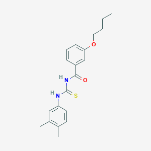 molecular formula C20H24N2O2S B313641 3-butoxy-N-[(3,4-dimethylphenyl)carbamothioyl]benzamide 