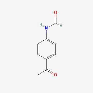 molecular formula C9H9NO2 B3136417 N-(4-乙酰苯基)甲酰胺 CAS No. 41656-75-1