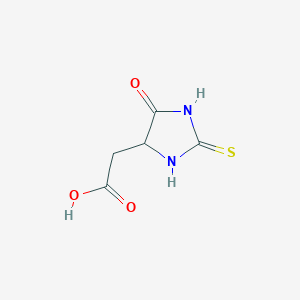 2-(5-Oxo-2-sulfanylideneimidazolidin-4-yl)acetic acid