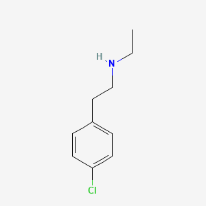 molecular formula C10H14ClN B3136429 2-(4-氯苯基)-N-乙基-1-乙胺 CAS No. 41683-99-2