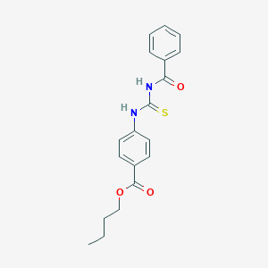 molecular formula C19H20N2O3S B313644 Butyl 4-{[(benzoylamino)carbothioyl]amino}benzoate 