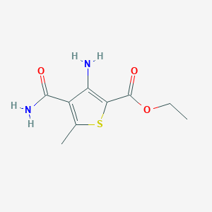 Ethyl 3-amino-4-carbamoyl-5-methylthiophene-2-carboxylate