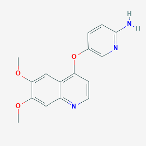 5-(6,7-Dimethoxyquinolin-4-yloxy)pyridin-2-amine