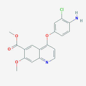 Methyl 4-(4-amino-3-chlorophenoxy)-7-methoxy-6-quinolinecarboxylate