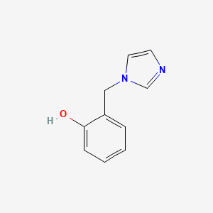 molecular formula C10H10N2O B3136528 2-[(1H-咪唑-1-基)甲基]苯酚 CAS No. 41833-14-1