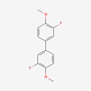 molecular formula C14H12F2O2 B3136534 3,3'-Difluoro-4,4'-dimethoxy-1,1'-biphenyl CAS No. 41860-57-5