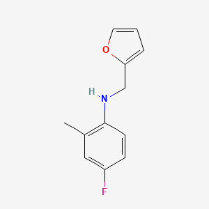4-fluoro-N-(furan-2-ylmethyl)-2-methylaniline