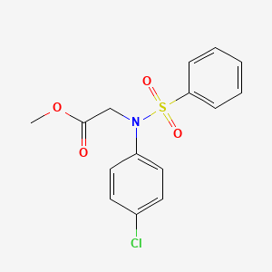 Methyl N-(4-chlorophenyl)-N-(phenylsulfonyl)glycinate
