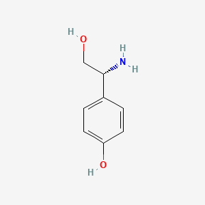 molecular formula C8H11NO2 B3136603 (2R)-2-Amino-2-(4-hydroxyphenyl)ethan-1-OL CAS No. 420110-45-8