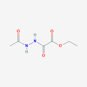 molecular formula C6H10N2O4 B3136616 Ethyl 2-(2-acetylhydrazinyl)-2-oxoacetate CAS No. 42042-84-2
