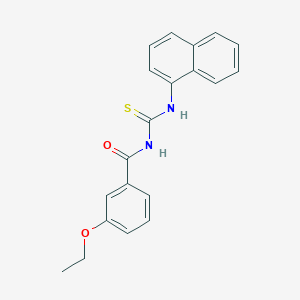 molecular formula C20H18N2O2S B313665 3-ethoxy-N-(naphthalen-1-ylcarbamothioyl)benzamide 