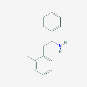 molecular formula C15H17N B3136687 2-(2-甲苯基)-1-苯基乙胺 CAS No. 42291-05-4