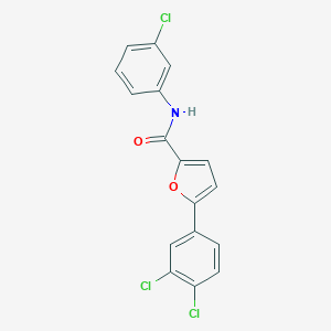 molecular formula C17H10Cl3NO2 B313670 N-(3-chlorophenyl)-5-(3,4-dichlorophenyl)furan-2-carboxamide 