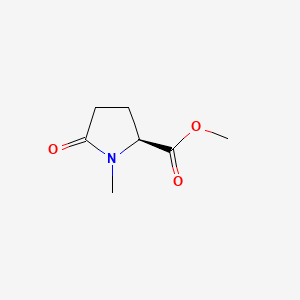 molecular formula C7H11NO3 B3136754 (S)-Methyl 1-methyl-5-oxopyrrolidine-2-carboxylate CAS No. 42435-88-1