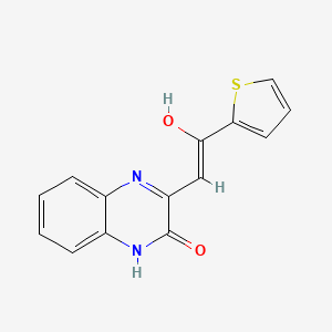 3-(2-Oxo-2-thiophen-2-yl-ethylidene)-3,4-dihydro-1H-quinoxalin-2-one