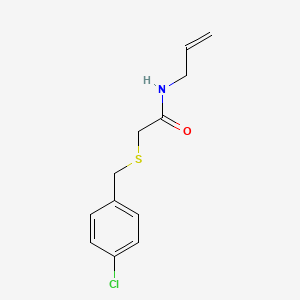 2-[(4-chlorophenyl)methylsulfanyl]-N-prop-2-enylacetamide