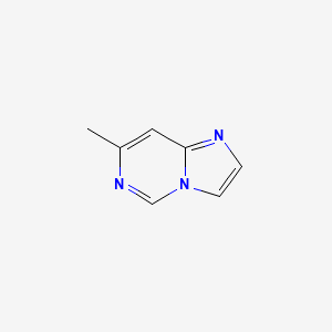 molecular formula C7H7N3 B3136799 7-Methylimidazo[1,2-c]pyrimidine CAS No. 425615-33-4