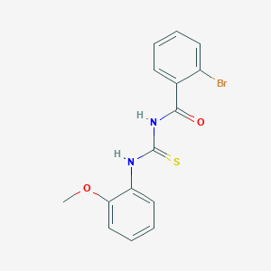 molecular formula C15H13BrN2O2S B313680 2-bromo-N-[(2-methoxyphenyl)carbamothioyl]benzamide 