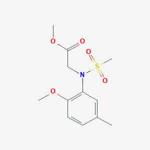 methyl 2-(2-methoxy-5-methyl-N-methylsulfonylanilino)acetate