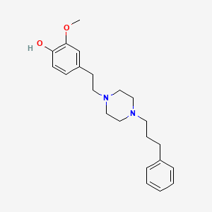 1-[2-(3-Methoxy-4-hydroxyphenyl)ethyl]-4-(3-phenylpropyl)piperazine