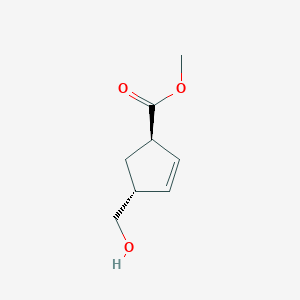 Methyl (1R,4R)-4-(hydroxymethyl)cyclopent-2-ene-1-carboxylate