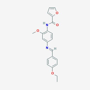 N-{4-[(4-ethoxybenzylidene)amino]-2-methoxyphenyl}-2-furamide