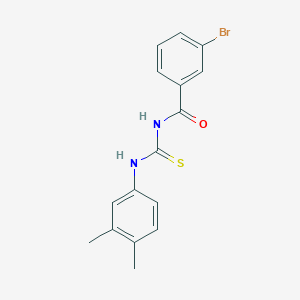 molecular formula C16H15BrN2OS B313688 3-bromo-N-[(3,4-dimethylphenyl)carbamothioyl]benzamide 